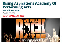 Rising Aspirations Theatre Arts - We Will Rock You DVD/BluRay 2022